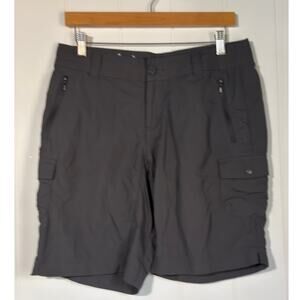 Columbia Sporty Hiking Cargo Gray Gorpcore Shorts Lightweight Size 8